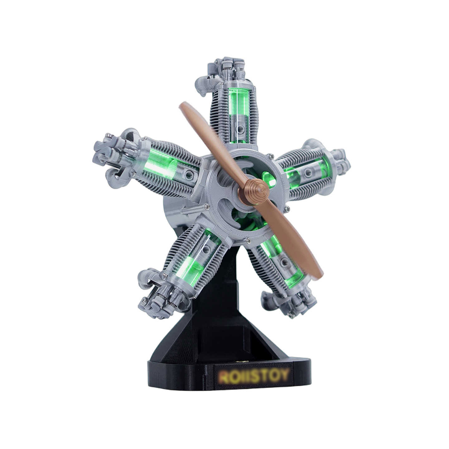 Hobby Is Science - Model silnika radialnego 5-cylindrowego, 4-suwowego w