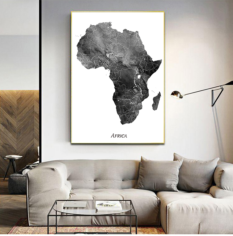 Afryka mapa plakaty i wydruki  – Star Map Poster recenzja i cena