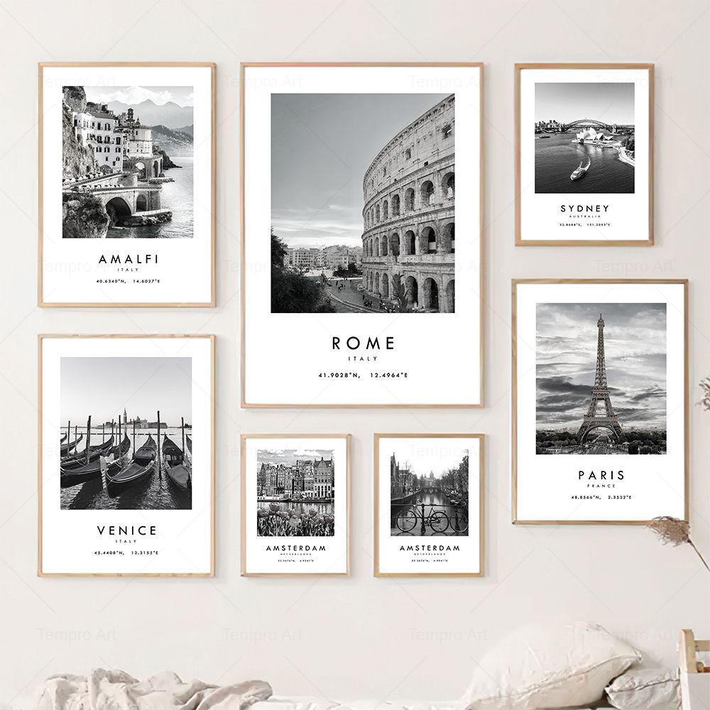 Czarny Biały Miasto Fotografia – Star Map Poster recenzja i cena