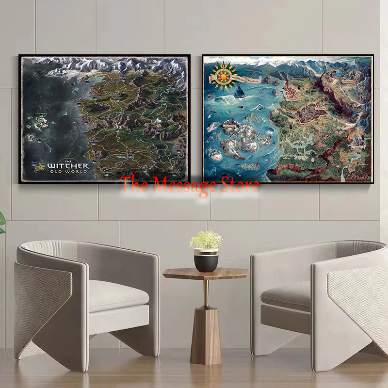 Mapa Świata Wiedźmina Lokaliza – Star Map Poster recenzja i cena