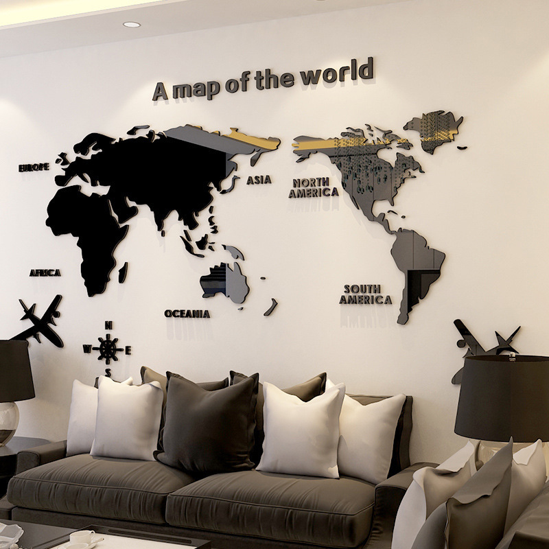 Nordic World Map Akrylowa nakl – Star Map Poster recenzja i cena